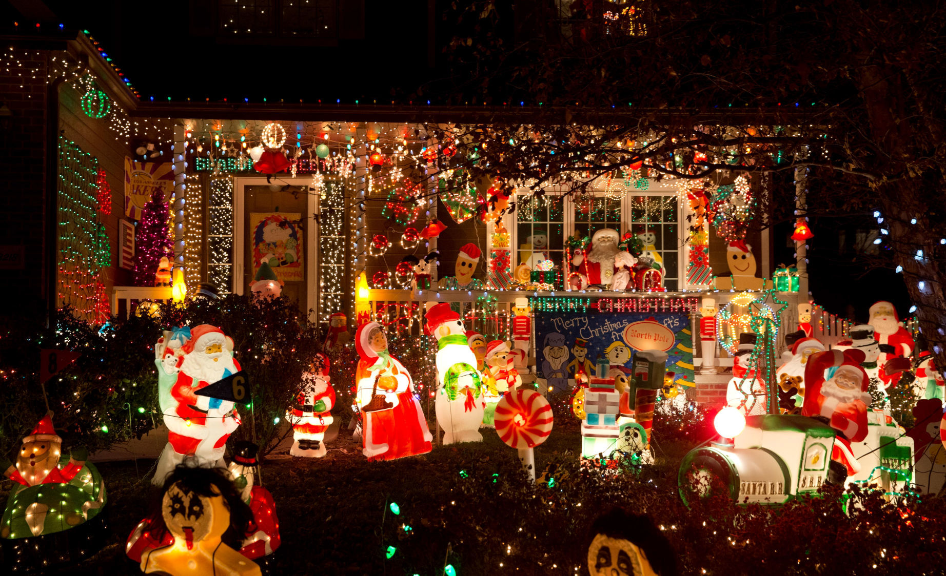 Christmas lights on display at 8218 S. 103rd St. in LaVista.